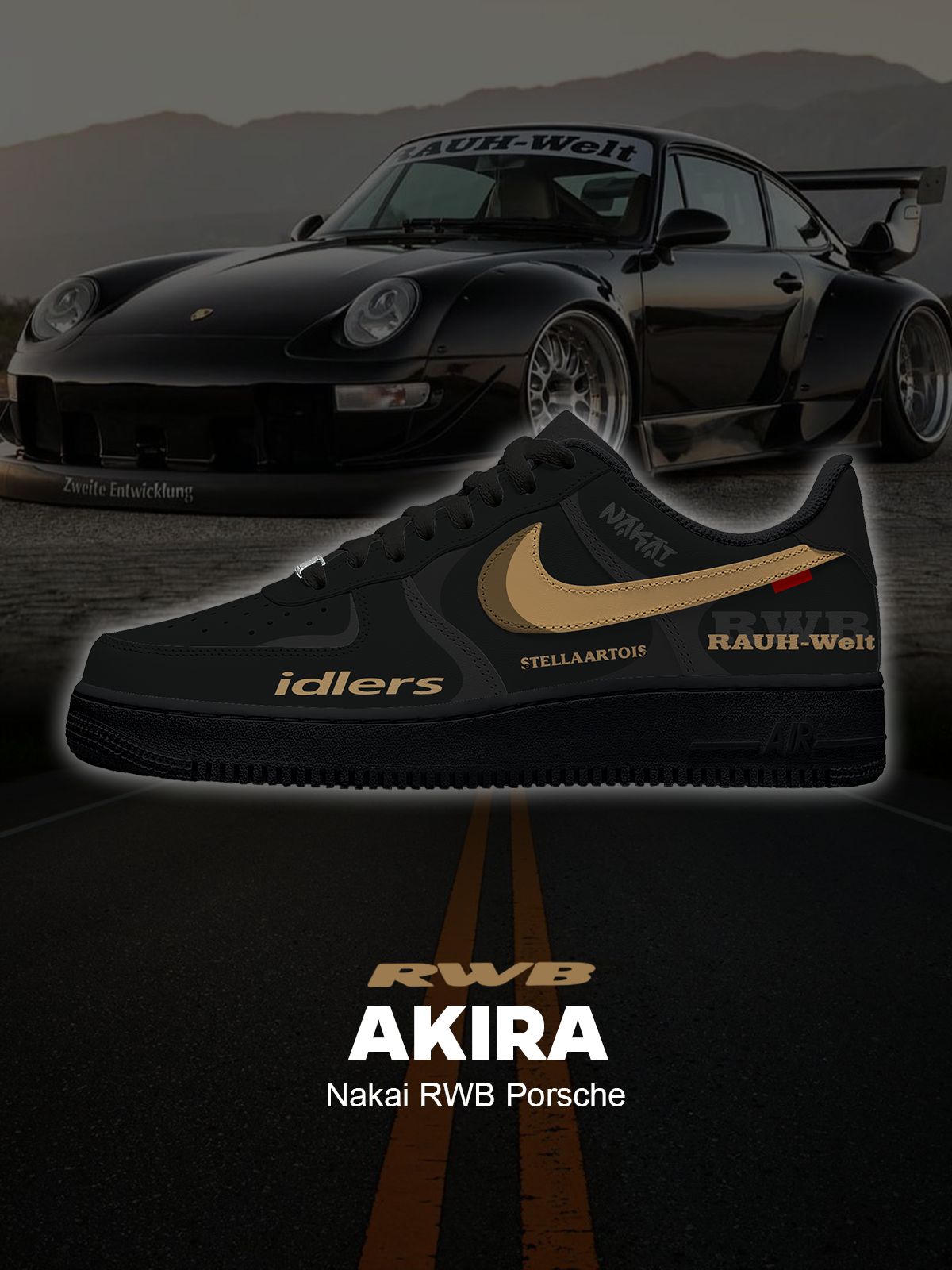 Ténis personalizados Akira Nakai RWB