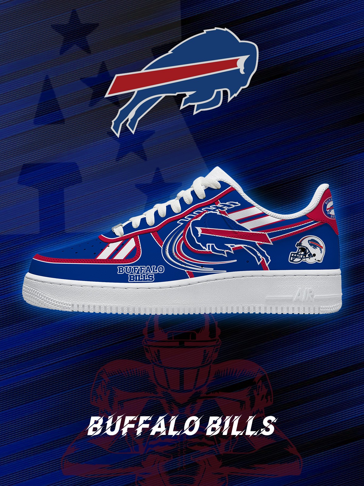 Buffalo Football V.2 Custom Sneakers