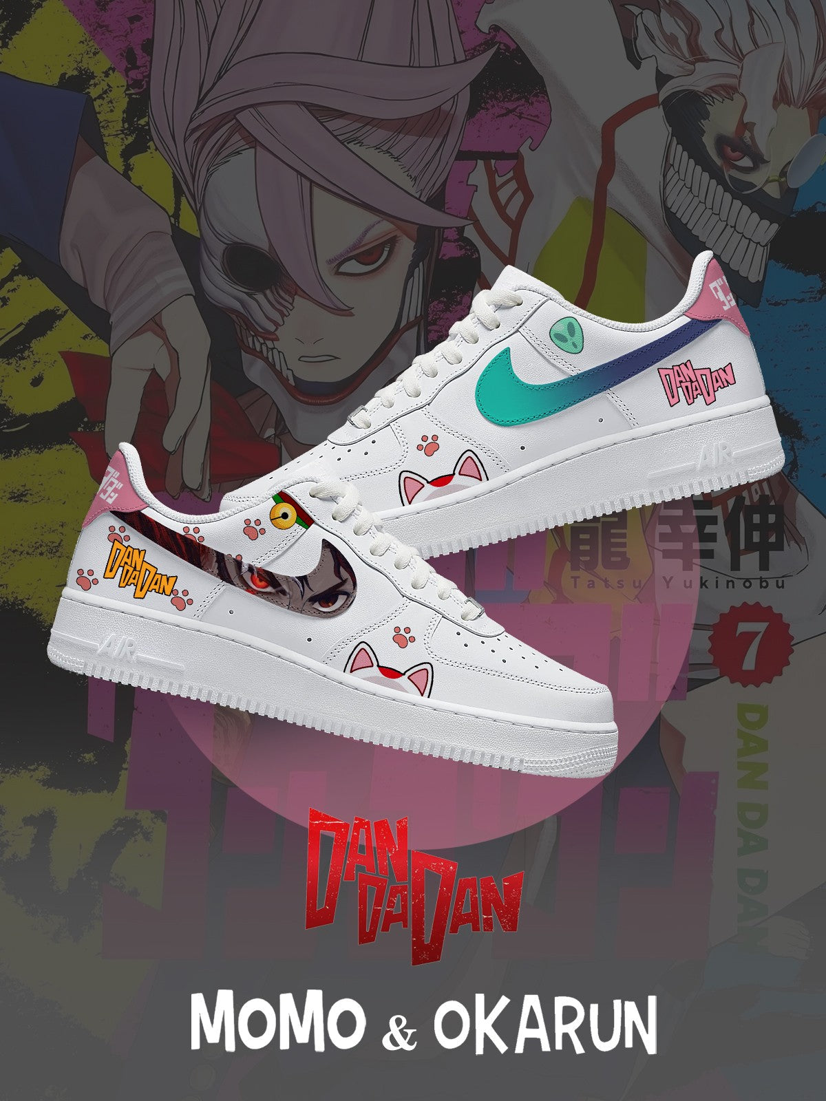 Ténis personalizados Momo & Okarun V.1