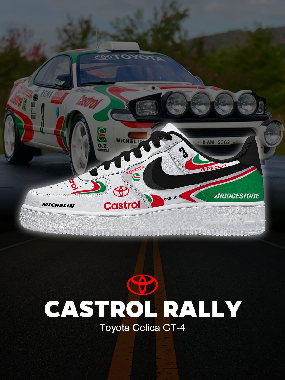 Sapatilhas personalizadas Rally Celica GT-4