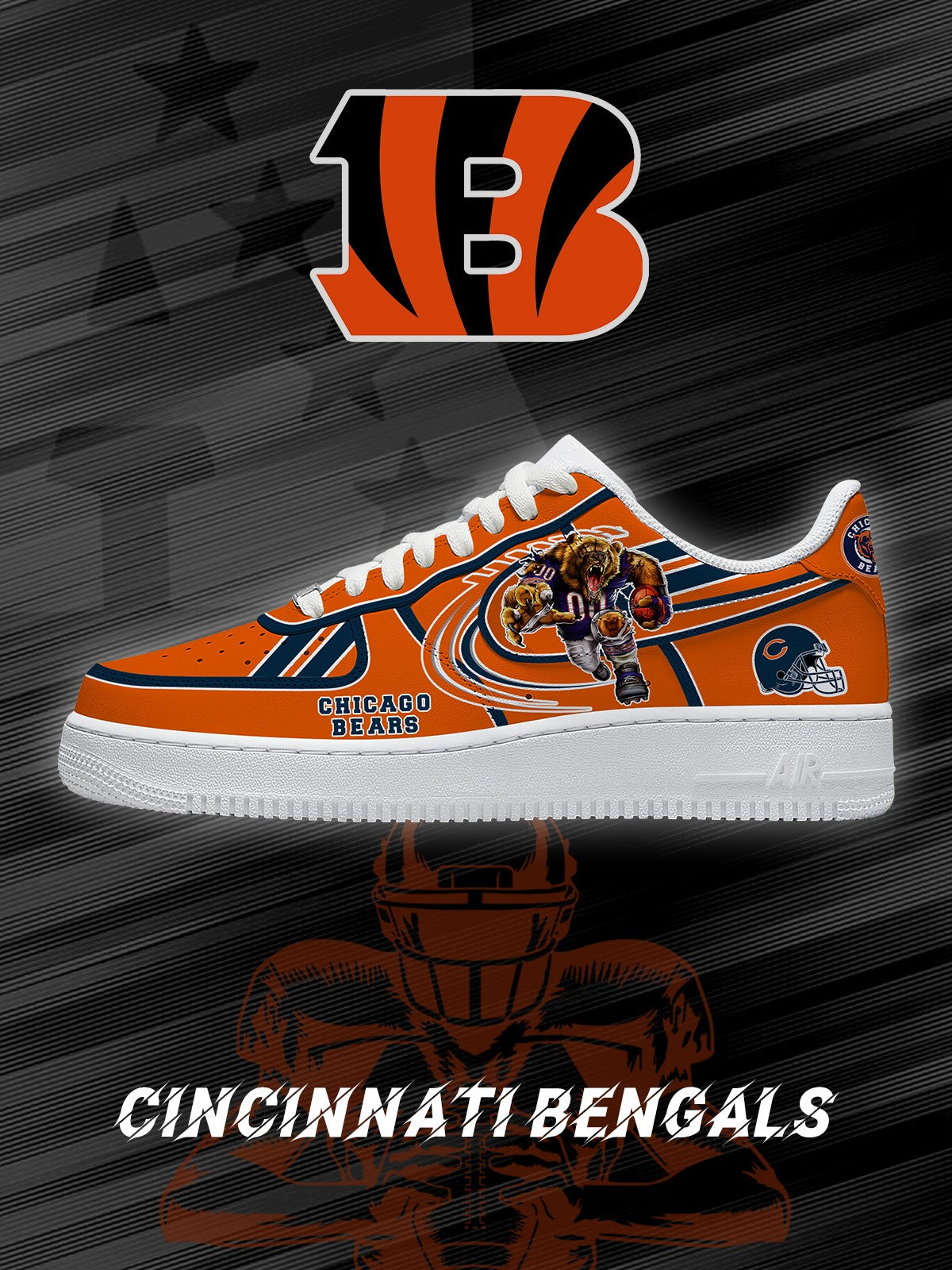 Cincinnati Football V.2 Custom Sneakers