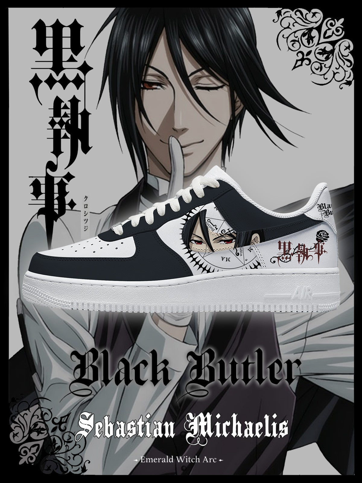 Sebastian Michaelis V.1 Custom Sneakers